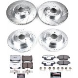 Power Stop 10-14 Hyundai Genesis Front & Rear Z26 Street Warrior Brake Kit (1x psbK5843-26, 1x psbK5848-26) thumbnail 3