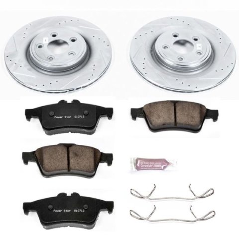 Power Stop 10-12 Jaguar XK Front & Rear Z23 Evolution Sport Brake Kit (1x psbK6282, 1x psbK4612) thumbnail 2