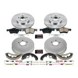 PowerStop Autospecialty Stock Replacement Disc and Drum Brake Kits for 2010-2012 ESCAPE, 2010-2011 MARINER, 2010 TRIBUTE - KOE15257DK Kits, Replacement, Solid Surface Front Rotors, 10.0 in. Rear Diameter, Pads Shoes, Ford, Mercury, Kit thumbnail 4