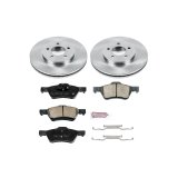 PowerStop Autospecialty Stock Replacement Disc and Drum Brake Kits for 2010-2012 ESCAPE, 2010-2011 MARINER, 2010 TRIBUTE - KOE15257DK Kits, Replacement, Solid Surface Front Rotors, 10.0 in. Rear Diameter, Pads Shoes, Ford, Mercury, Kit thumbnail 6