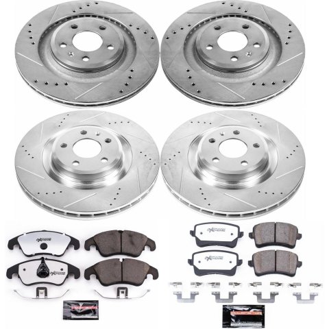 Power Stop 10-11 Audi S4 Front & Rear Z26 Street Warrior Brake Kit (1x psbK6154-26, 1x psbK4746-26) thumbnail 2