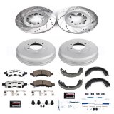 PowerStop Z36 Truck and Tow Brake Upgrade Kits for 2009-2012 CANYON, COLORADO - K15262DK-36 Rotor Pad Combo, Tow, Front/Rear, Cross-drilled/Slotted Rotors, Zinc Dichromate Plated, Carbon Ceramic Pads, Chevy, GMC, Kit thumbnail 7