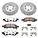 PowerStop Z36 Truck and Tow Brake Upgrade Kits for 2009-2012 CANYON, COLORADO - K15262DK-36 Rotor Pad Combo, Tow, Front/Rear, Cross-drilled/Slotted Rotors, Zinc Dichromate Plated, Carbon Ceramic Pads, Chevy, GMC, Kit thumbnail 9