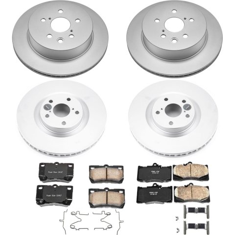Power Stop 09-11 Lexus GS350 Front & Rear Z17 Evolution Geomet Coated Brake Kit (1x psbCRK2977, 1x psbCRK5868) thumbnail 4