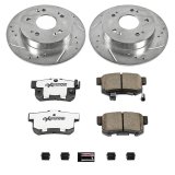 Power Stop 09-11 Honda Civic Front & Rear Z26 Street Warrior Brake Kit (1x psbK2389-26, 1x psbK1243-26) thumbnail 8