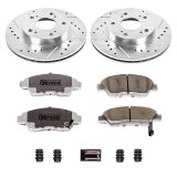 Power Stop 09-11 Honda Civic Front & Rear Z26 Street Warrior Brake Kit (1x psbK2389-26, 1x psbK1243-26) thumbnail 9