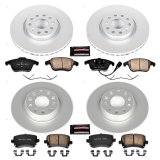 Power Stop 09-10 Volkswagen Tiguan Front & Rear Z23 Evolution Sport Coated Brake Kit (1x psbCRK2261, 1x psbCRK2963) thumbnail 4