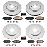 Power Stop 09-10 Pontiac Vibe Front & Rear Z17 Evolution Geomet Coated Brake Kit (1x psbCRK3054, 1x psbCRK4737) thumbnail 4