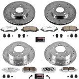 Power Stop 08-17 Mitsubishi Lancer Front & Rear Z26 Street Warrior Brake Kit (1x psbK2992-26, 1x psbK3033-26) thumbnail 4