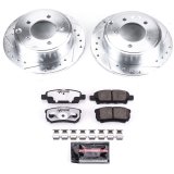 Power Stop 08-17 Mitsubishi Lancer Front & Rear Z26 Street Warrior Brake Kit (1x psbK2992-26, 1x psbK3033-26) thumbnail 8
