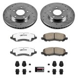 Power Stop 08-17 Mitsubishi Lancer Front & Rear Z26 Street Warrior Brake Kit (1x psbK2992-26, 1x psbK3033-26) thumbnail 9