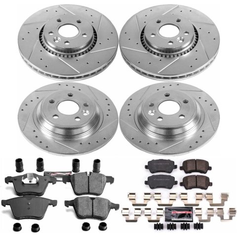 Power Stop 08-14 Volvo S80 Front & Rear Z23 Evolution Sport Brake Kit (1x psbK4704, 1x psbK5613) thumbnail 4