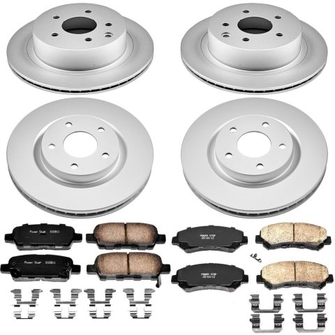 Power Stop 08-14 Nissan Rogue Front & Rear Z17 Evolution Geomet Coated Brake Kit (1x psbCRK7881, 1x psbCRK4724) thumbnail 4