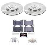 PowerStop Track Day Spec High Performance Brake Kits TDSK4138 Rotor and Pad Combo, Platform Specific, Front/Rear, Solid Surface Rotors, Carbon Fiber Metallic Pads, for Infiniti, for Nissan, Kit thumbnail 4