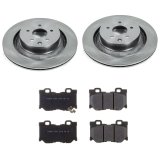PowerStop Track Day Spec High Performance Brake Kits TDSK4138 Rotor and Pad Combo, Platform Specific, Front/Rear, Solid Surface Rotors, Carbon Fiber Metallic Pads, for Infiniti, for Nissan, Kit thumbnail 5