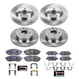 PowerStop Track Day Brake Kits TDBK114 Rotor and Pad Combos, Day, Front/Rear, Solid Surface Rotors, Carbon Metallic Pads, for Infiniti, for Nissan, Kit thumbnail 3