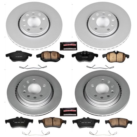 Power Stop 08-11 Saab 9-3 Front & Rear Z23 Evolution Sport Coated Brake Kit (1x psbCRK5698, 1x psbCRK985) thumbnail 4