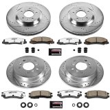 Power Stop 08-09 Buick Allure Front & Rear Z26 Street Warrior Brake Kit (1x psbK1440-26, 1x psbK4654-26) thumbnail 4