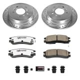 Power Stop 08-09 Buick Allure Front & Rear Z26 Street Warrior Brake Kit (1x psbK1440-26, 1x psbK4654-26) thumbnail 9
