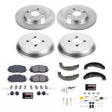 Power Stop 07-15 Toyota Yaris Front & Rear Z23 Evolution Sport Brake Kit (1x psbKOE15402DK, 1x psbK5863) thumbnail 4