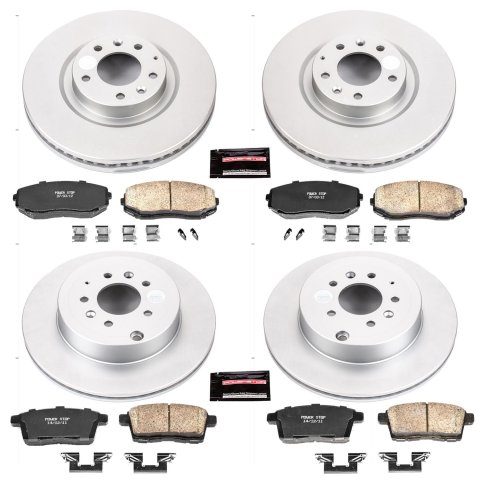 Power Stop 07-15 Mazda CX-9 Front & Rear Z17 Evolution Geomet Coated Brake Kit (1x psbCRK5878, 1x psbCRK5877) thumbnail 4
