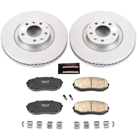 Power Stop 07-15 Mazda CX-9 Front & Rear Z17 Evolution Geomet Coated Brake Kit (1x psbCRK5878, 1x psbCRK5877) thumbnail 7