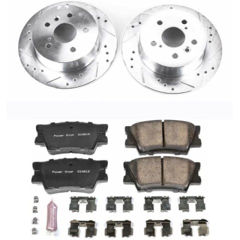 Power Stop 07-12 Lexus ES350 Front & Rear Z23 Evolution Sport Brake Kit (1x psbK3068, 1x psbK3053)