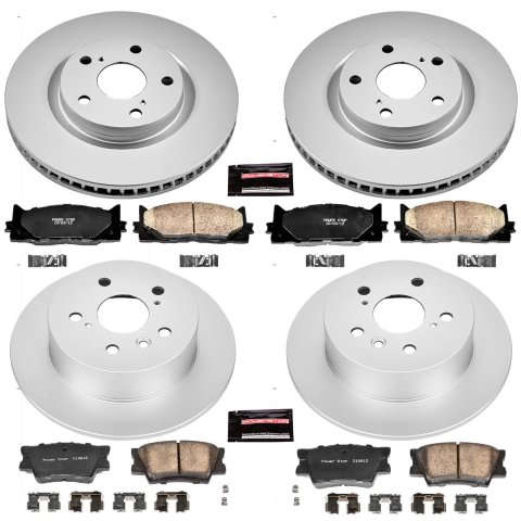 Power Stop 07-12 Lexus ES350 Front & Rear Z17 Evolution Geomet Coated Brake Kit (1x psbCRK3053, 1x psbCRK3068) thumbnail 4