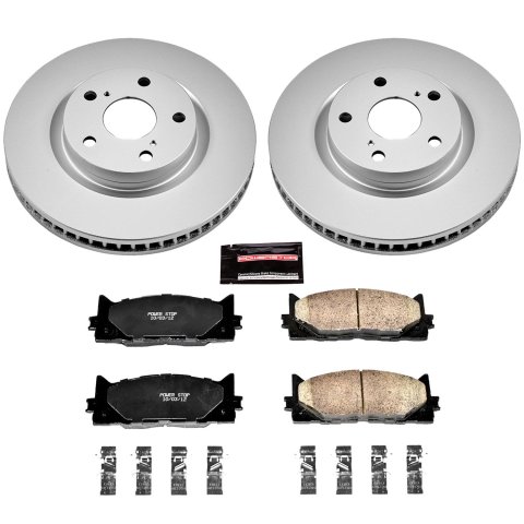 Power Stop 07-12 Lexus ES350 Front & Rear Z17 Evolution Geomet Coated Brake Kit (1x psbCRK3053, 1x psbCRK3068) thumbnail 5
