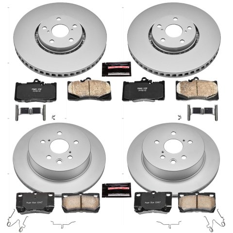 Power Stop 07-11 Lexus GS350 Front & Rear Z17 Evolution Geomet Coated Brake Kit (1x psbCRK2977, 1x psbCRK4633) thumbnail 4
