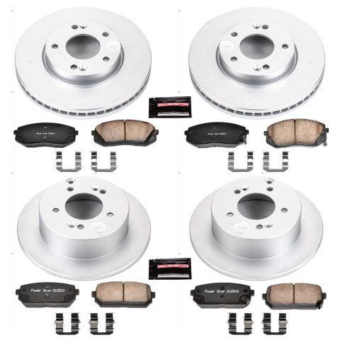 Power Stop 07-10 Kia Rondo Front & Rear Z17 Evolution Geomet Coated Brake Kit (1x psbCRK5851, 1x psbCRK5853) thumbnail 4