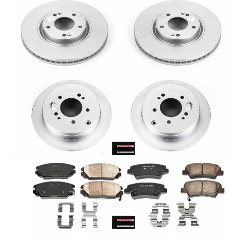Power Stop 07-09 Kia Amanti Front & Rear Z17 Evolution Geomet Coated Brake Kit (1x psbCRK4710, 1x psbCRK4646) thumbnail 4