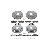 PowerStop Z36 Truck and Tow Brake Upgrade Kits for 2007-2009 EXPEDITION, NAVIGATOR - K4109-36 Rotors/Pads, Iron, Drilled/Slotted, Zinc Plated, Carbon Ceramic Pads, Front/Rear, Ford, Lincoln, Kit thumbnail 3