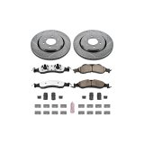 PowerStop Z36 Truck and Tow Brake Upgrade Kits for 2007-2009 EXPEDITION, NAVIGATOR - K4109-36 Rotors/Pads, Iron, Drilled/Slotted, Zinc Plated, Carbon Ceramic Pads, Front/Rear, Ford, Lincoln, Kit thumbnail 4