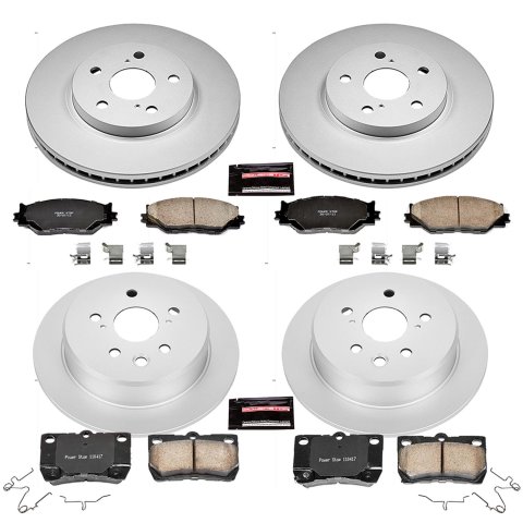 Power Stop 06-13 Lexus IS250 Front & Rear Z17 Evolution Geomet Coated Brake Kit (1x psbCRK195, 1x psbCRK2406) thumbnail 4