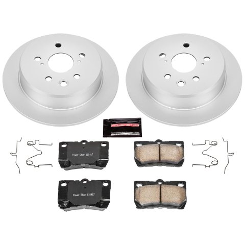 Power Stop 06-13 Lexus IS250 Front & Rear Z17 Evolution Geomet Coated Brake Kit (1x psbCRK195, 1x psbCRK2406) thumbnail 8