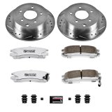 Power Stop 06-12 Mitsubishi Eclipse Front & Rear Z26 Street Warrior Brake Kit (1x psbK094-26, 1x psbK155-26) thumbnail 9