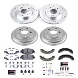 Power Stop 06-11 Honda Civic Front & Rear Z26 Street Warrior Brake Kit (1x psbKOE15397DK, 1x psbK2384-26) thumbnail 7