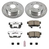 Power Stop 06-11 Honda Civic Front & Rear Z26 Street Warrior Brake Kit (1x psbK1243-26, 1x psbK2439-26) thumbnail 1