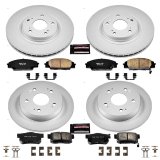 Power Stop 06-11 Honda Civic Front & Rear Z17 Evolution Geomet Coated Brake Kit (1x psbCRK2439, 1x psbCRK1243) thumbnail 4