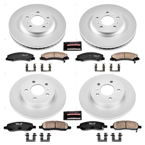 Power Stop 06-11 Buick Lucerne Front & Rear Z17 Evolution Geomet Coated Brake Kit (1x psbCRK4658, 1x psbCRK1437)
