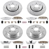Power Stop 06-10 Jeep Commander Front & Rear Z26 Street Warrior Brake Kit (1x psbK2219-26, 1x psbK2221-26) thumbnail 4