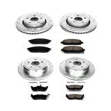 Power Stop 06-10 Jeep Commander Front & Rear Z23 Evolution Sport Brake Kit (1x psbK2219, 1x psbK2221) thumbnail 2