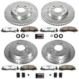 Power Stop 06-10 Chevrolet Impala Front & Rear Z26 Street Warrior Brake Kit (1x psbK1440-26, 1x psbK1437-26) thumbnail 4