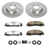 Power Stop 06-10 Chevrolet Impala Front & Rear Z26 Street Warrior Brake Kit (1x psbK1440-26, 1x psbK1437-26) thumbnail 8