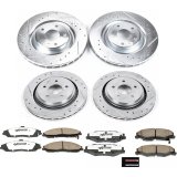 Power Stop 06-09 Cadillac XLR Front & Rear Z26 Street Warrior Brake Kit (1x psbK5158-26, 1x psbK5159-26) thumbnail 4