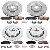 Power Stop 06-09 Cadillac XLR Front & Rear Z23 Evolution Sport Brake Kit (1x psbK5159, 1x psbK5158) thumbnail 2