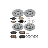 PowerStop Z17 Evolution Plus Stock Replacement Brake Kits KOE2260 Rotors/Pads, Solid Surface Rotors, Ceramic Pads, Front/Rear, Audi, Volkswagen, Kit thumbnail 2