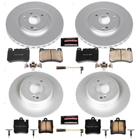 Power Stop 06-08 Mercedes-Benz SLK280 Front & Rear Z23 Evolution Sport Coated Brake Kit (1x psbCRK6713, 1x psbCRK6698)