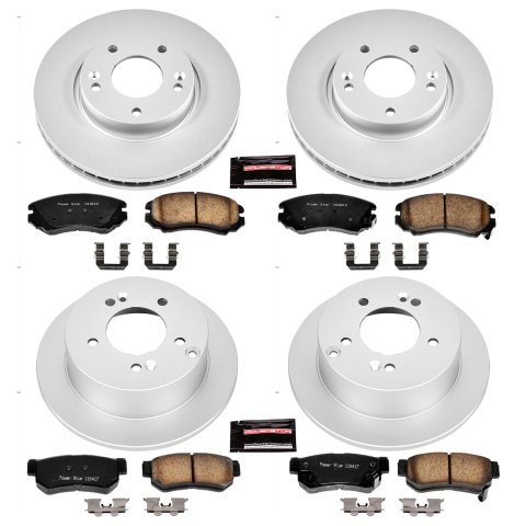 Power Stop 06-08 Hyundai Sonata Front & Rear Z17 Evolution Geomet Coated Brake Kit (1x psbCRK5214, 1x psbCRK165) thumbnail 1